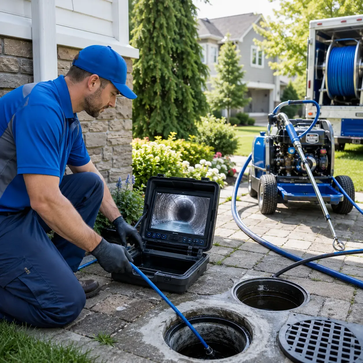 Outdoor drain cleaning professionals serving Rice, TX